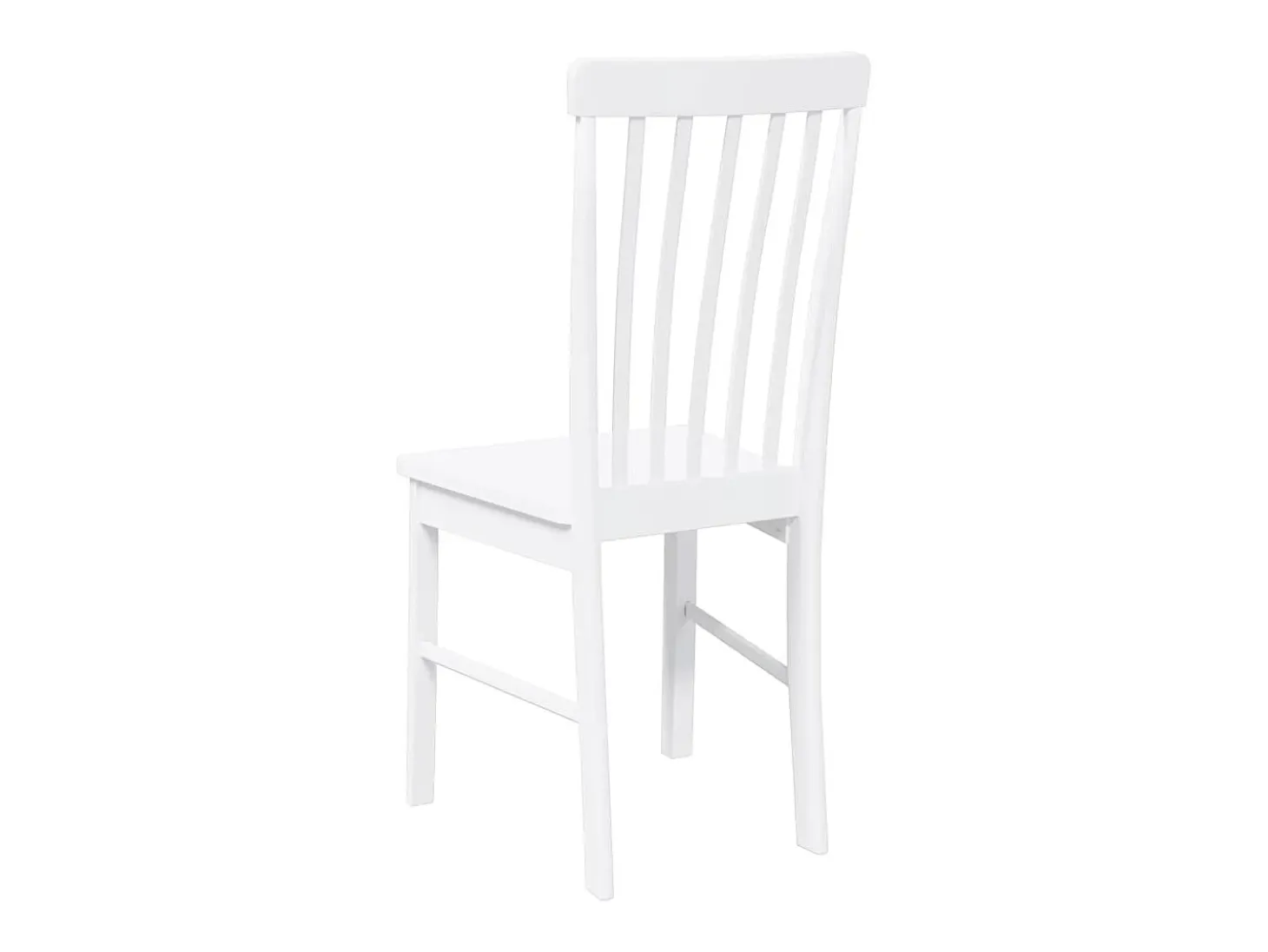 Sillas de comedor 2 unidades madera maciza de caucho blanco
