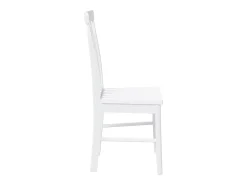 Sillas de comedor 2 unidades madera maciza de caucho blanco