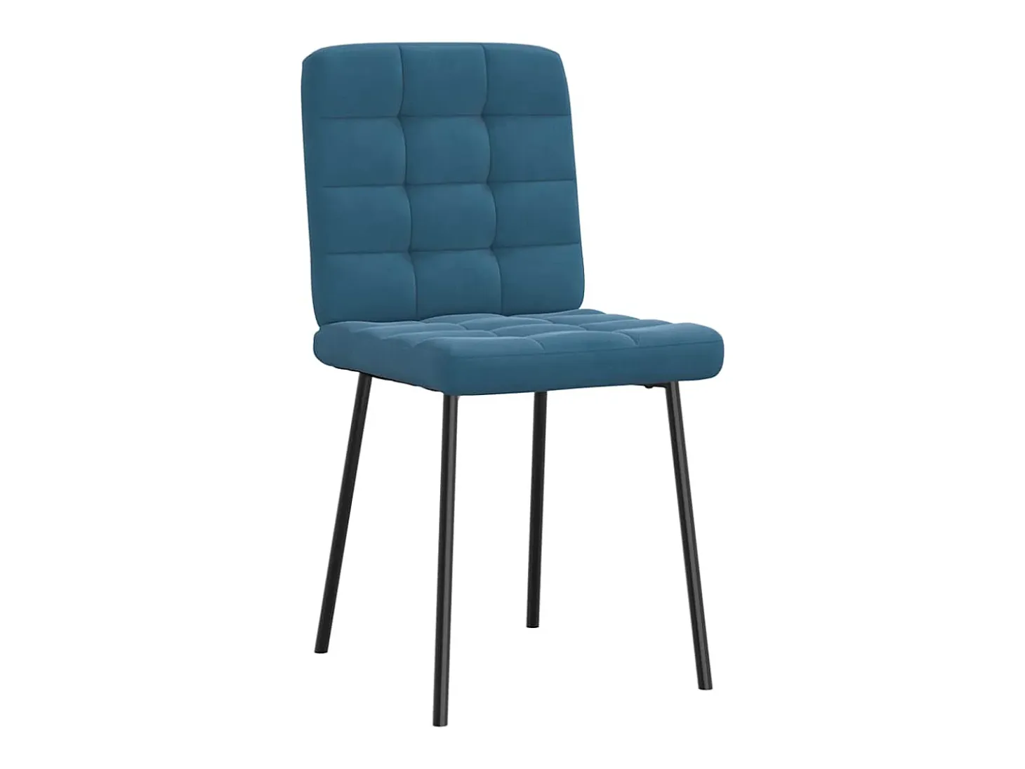 Sillas de comedor 6 unidades terciopelo azul