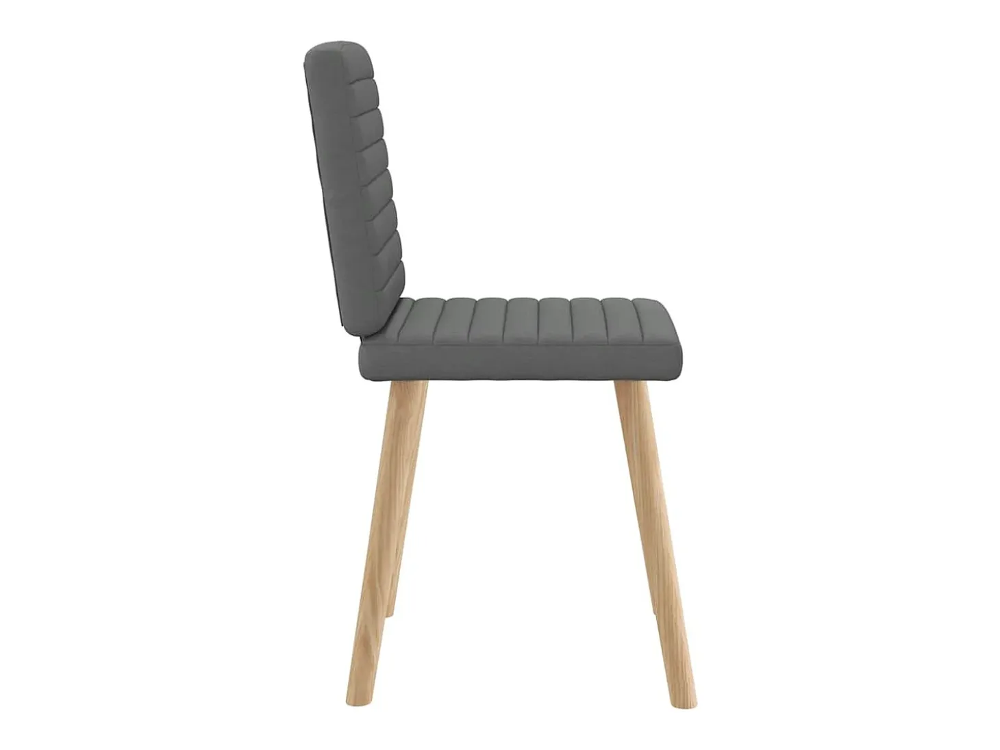 Sillas de comedor 6 unidades tela gris oscuro