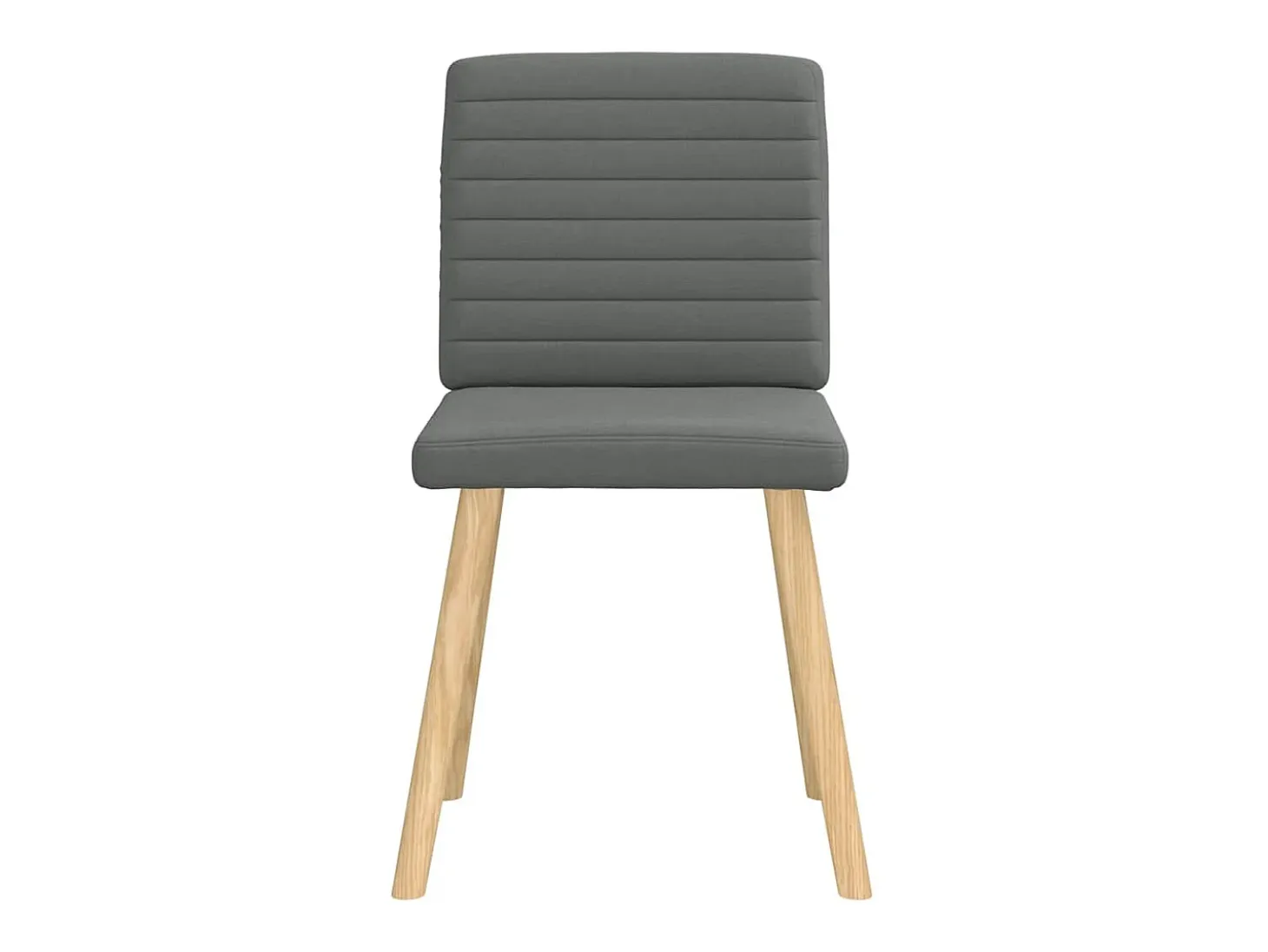 Sillas de comedor 6 unidades tela gris oscuro