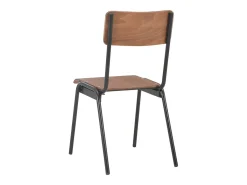 Sillas de comedor 6 unidades madera contrachapada marrón