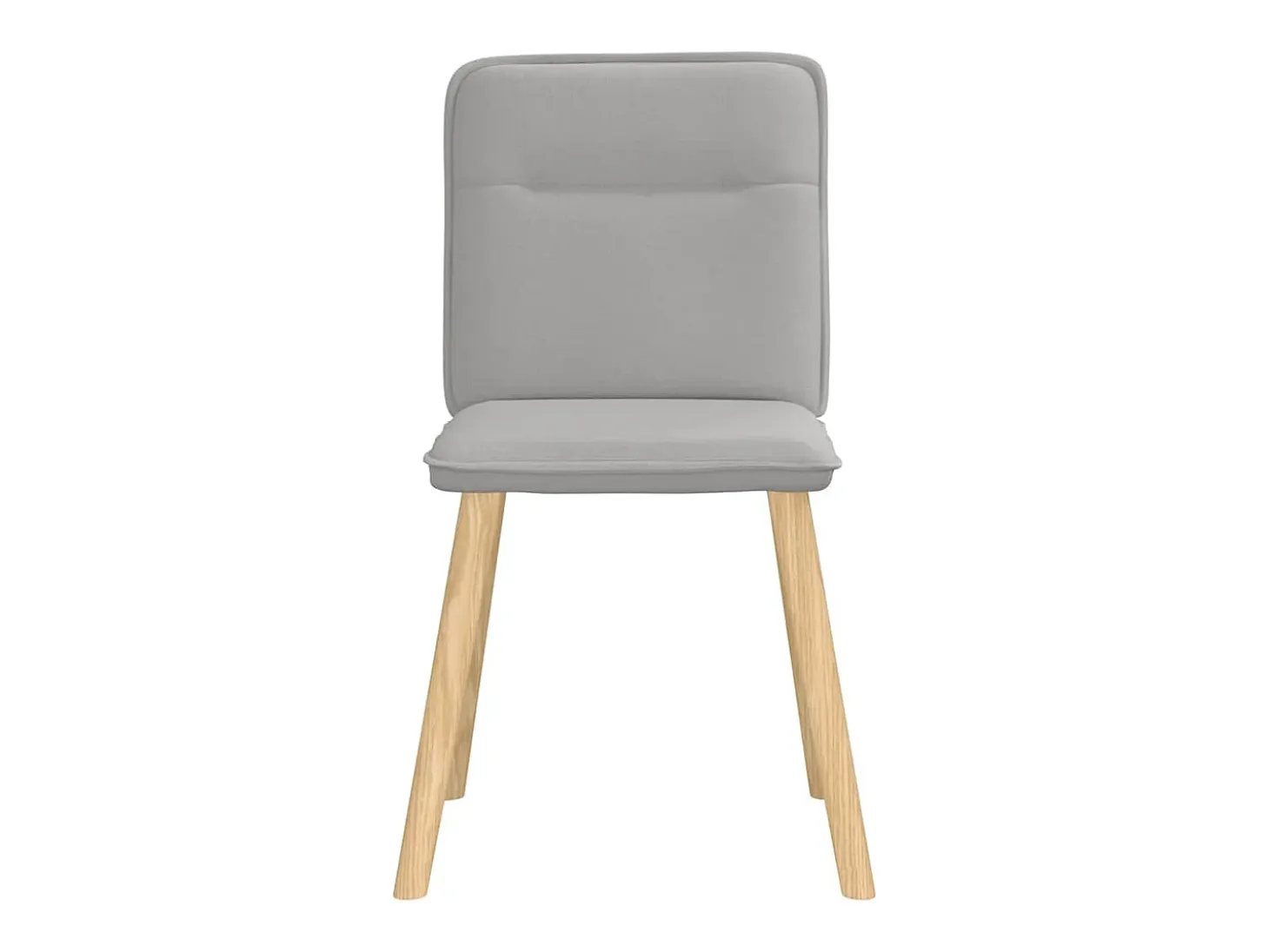 Sillas de comedor 6 unidades tela gris nube