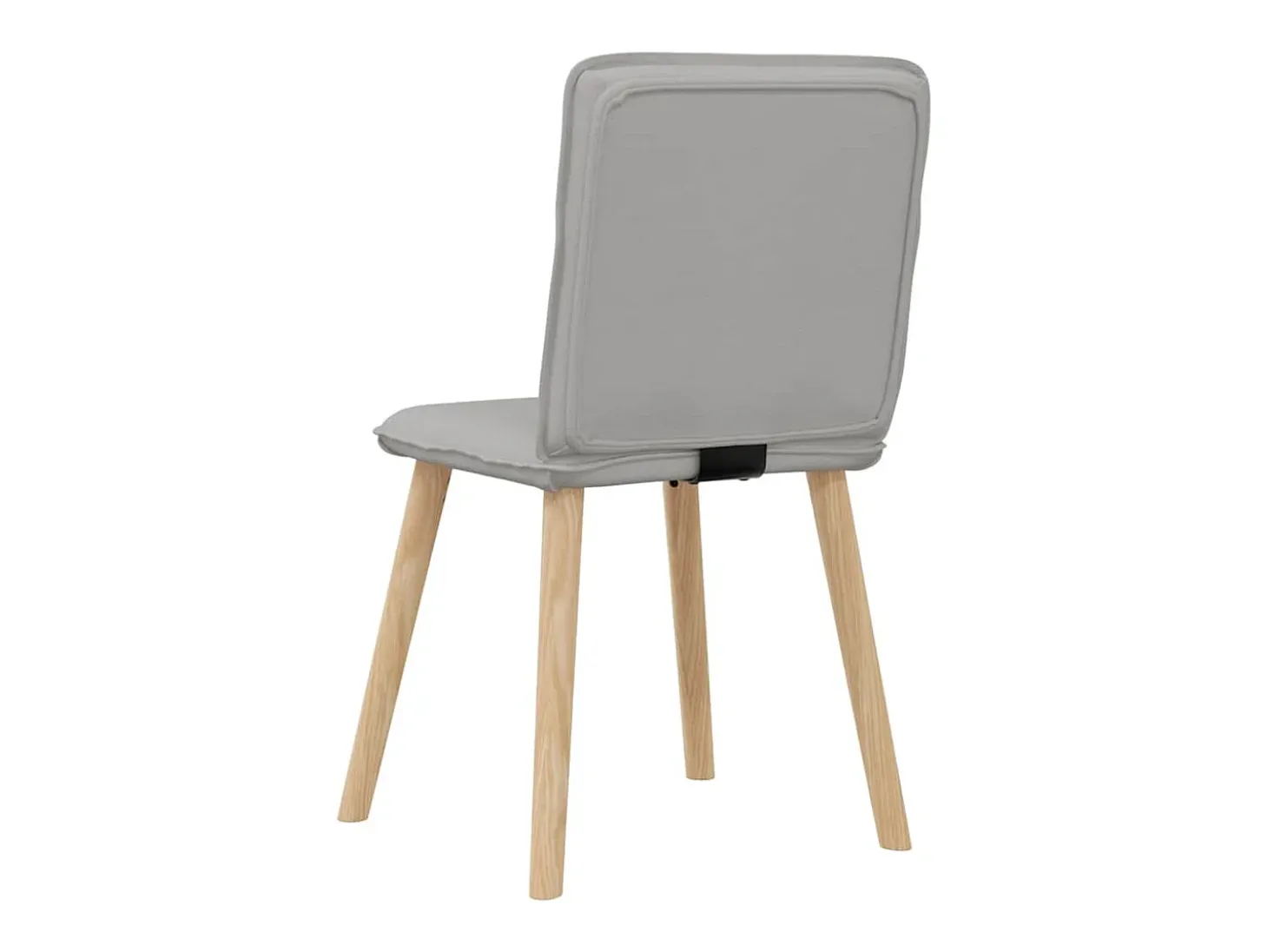 Sillas de comedor 6 unidades tela gris nube