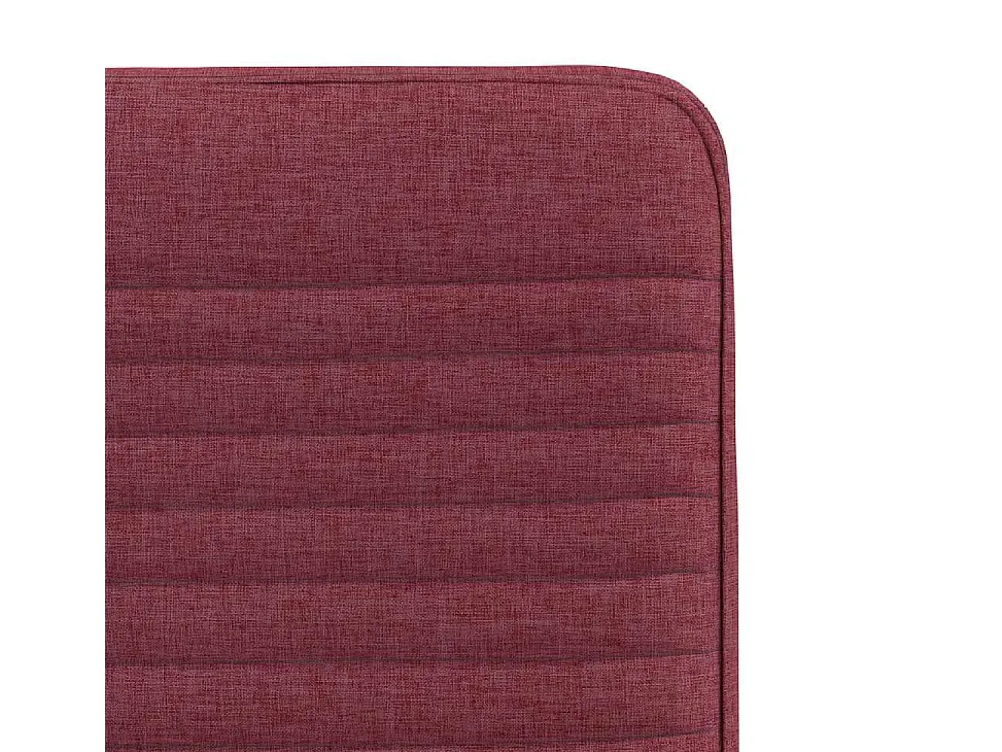 Sillas de comedor 4 unidades tela rojo tinto