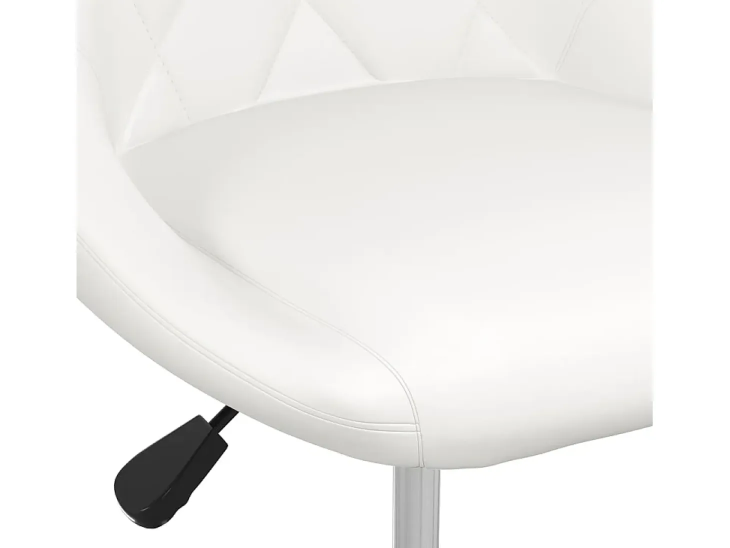 Sillas de comedor 4 unidades cuero sintético blanco