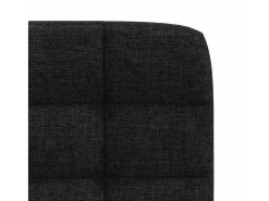 Sillas de comedor 4 unidades tela negras