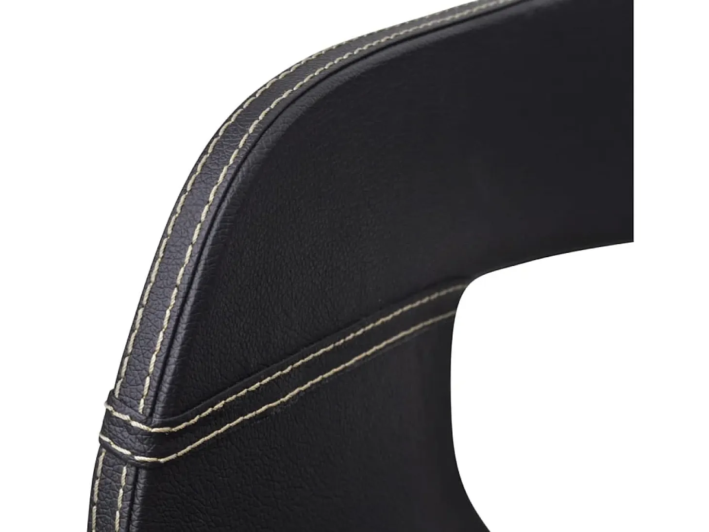 Sillas de comedor 4 unidades madera curvada cuero sintético negro