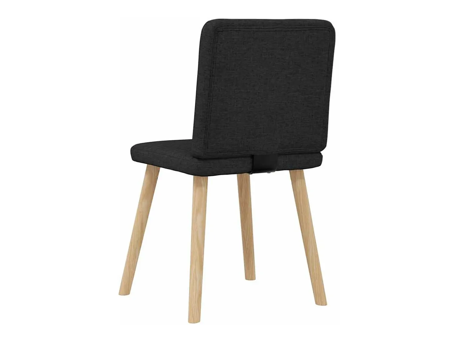 Sillas de comedor 2 unidades tela negro