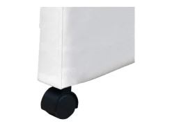 Sillas de comedor 2 unidades cuero sintético blanco