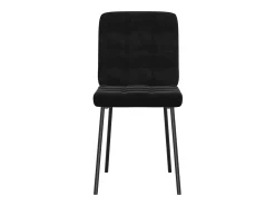 Sillas de comedor 2 unidades terciopelo negro