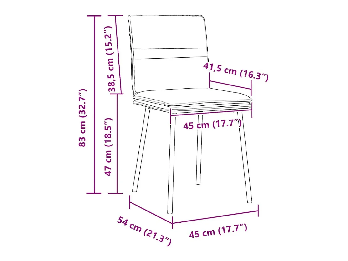 Sillas de comedor 6 unidades terciopelo verde oscuro