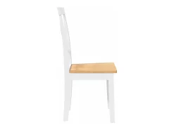 Sillas de comedor 2 unidades madera maciza de caucho blanco