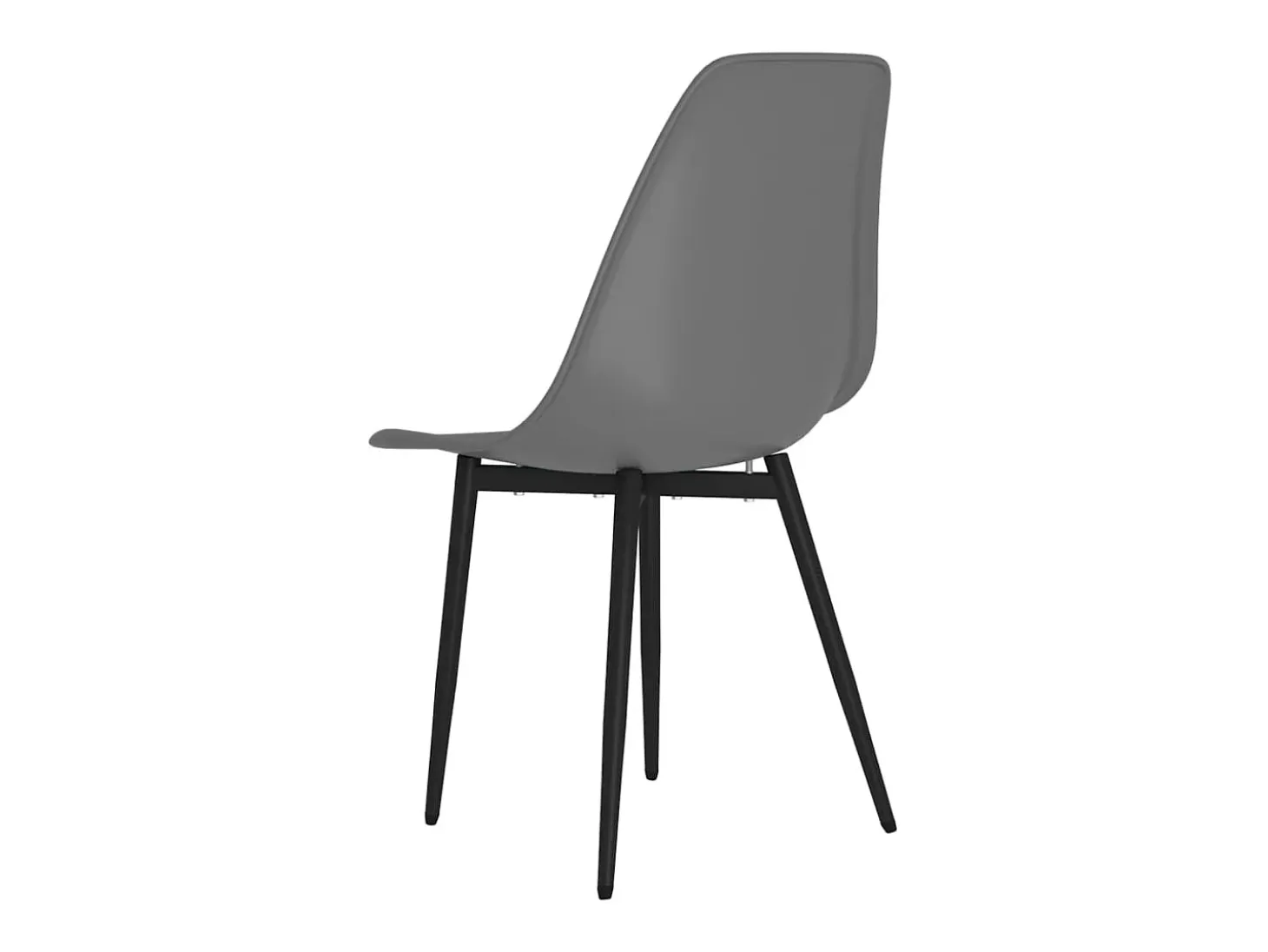 Sillas de comedor 2 unidades gris PP ES92060