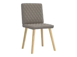 Sillas de comedor 6 unidades de tela gris taupe