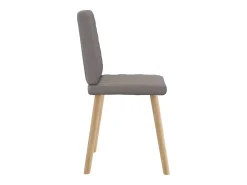 Sillas de comedor 6 unidades de tela gris taupe