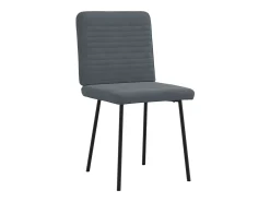 Sillas de comedor 4 unidades terciopelo gris oscuro