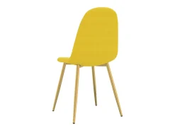 Sillas de comedor 6 unidades terciopelo amarillo mostaza