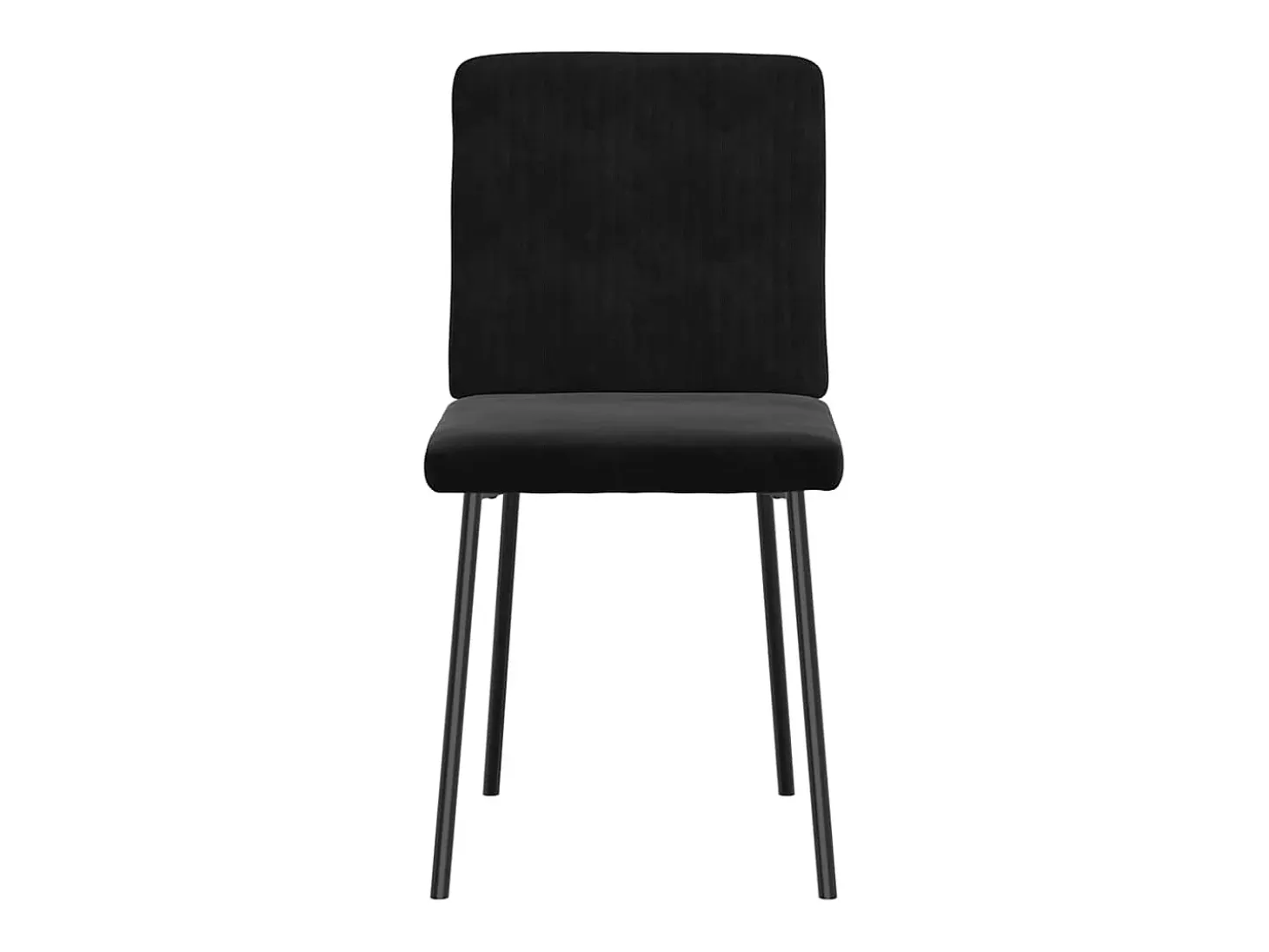 Sillas de comedor 4 unidades terciopelo negro