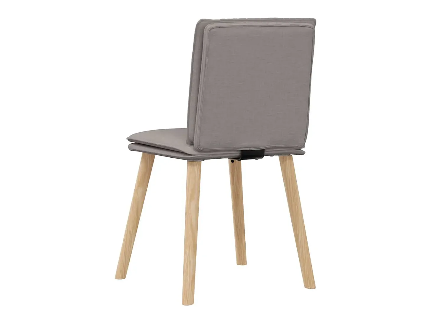 Sillas de comedor 6 unidades de tela gris taupe