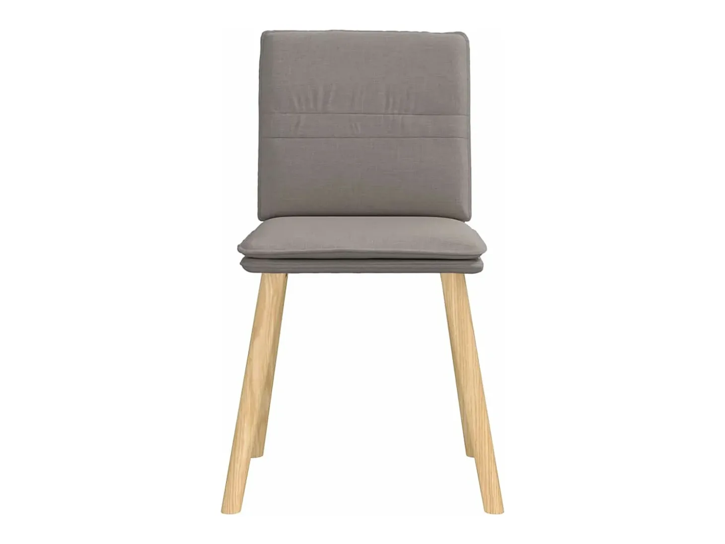 Sillas de comedor 6 unidades de tela gris taupe