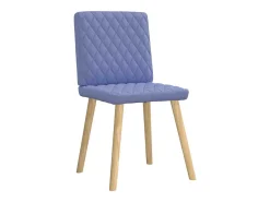 Sillas de comedor 4 unidades tela azul jeans
