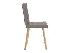 Sillas de comedor 4 unidades tela taupe
