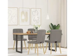 Sillas de comedor 4 unidades tela taupe