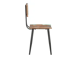 Sillas de comedor 4 unidades madera maciza reciclada