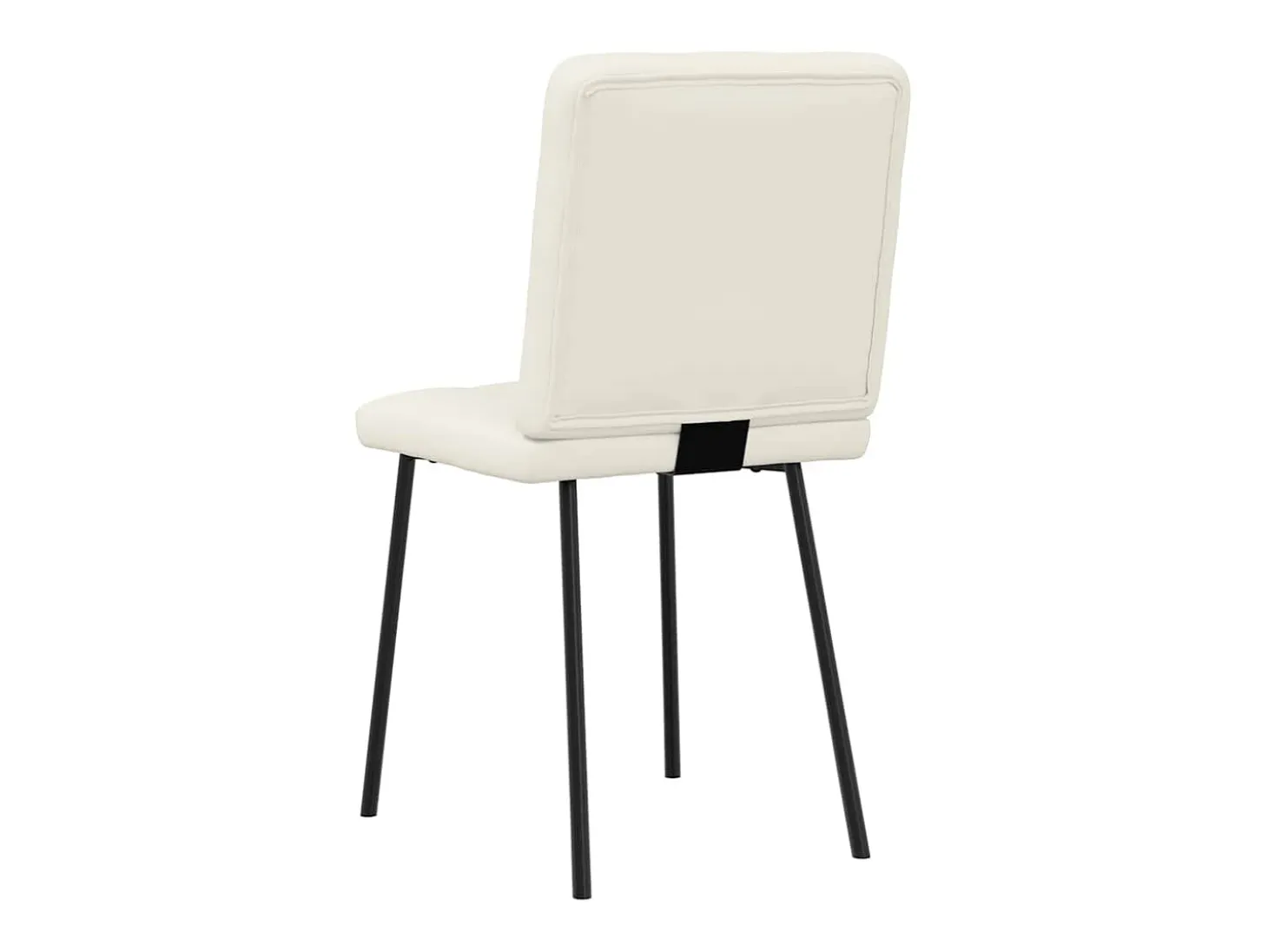 Sillas de comedor 2 unidades terciopelo crema