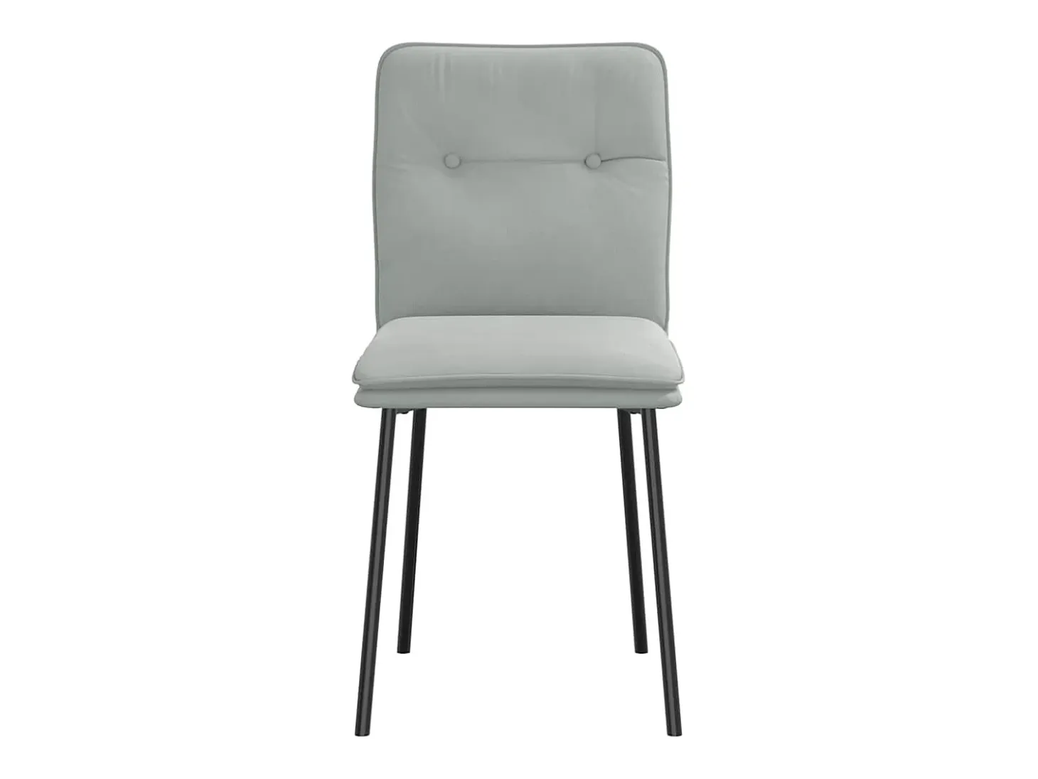 Sillas de comedor 4 unidades terciopelo gris claro