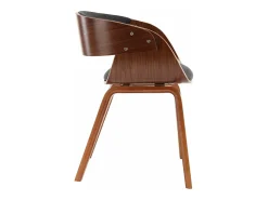 Sillas de comedor 6 unidades madera curvada gris y tela