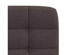 Sillas de comedor 6 unidades tela marrón oscuro