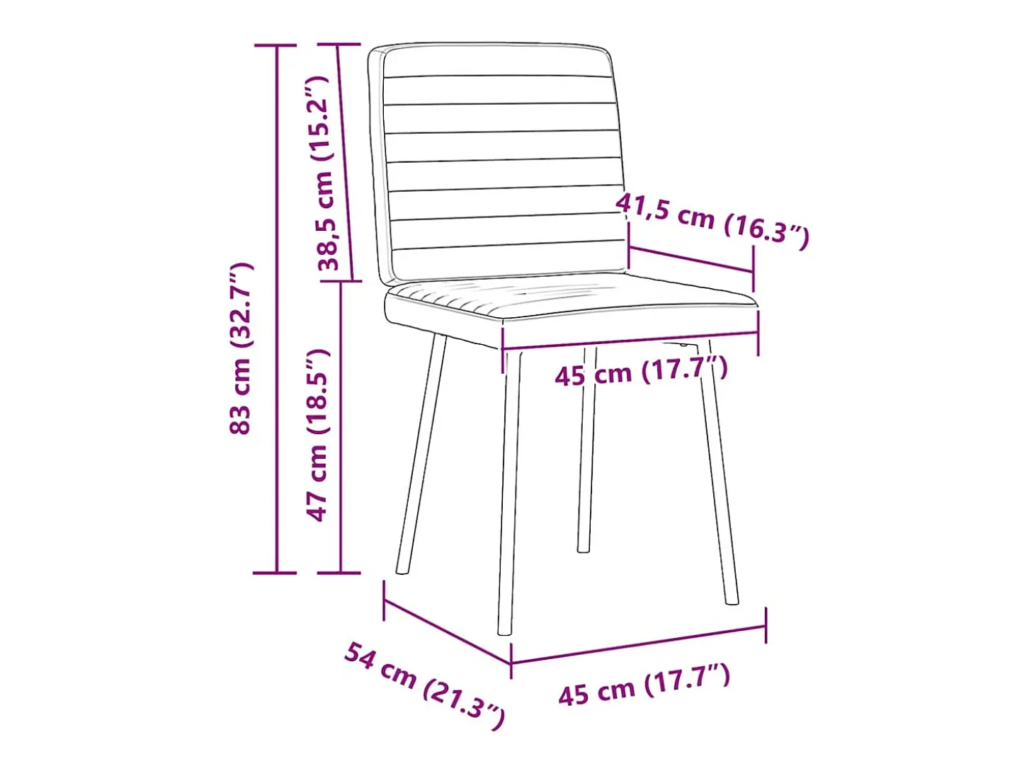 Sillas de comedor 4 unidades terciopelo gris oscuro