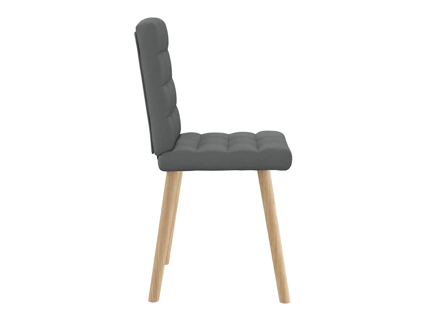 Sillas de comedor 6 unidades tela gris oscuro