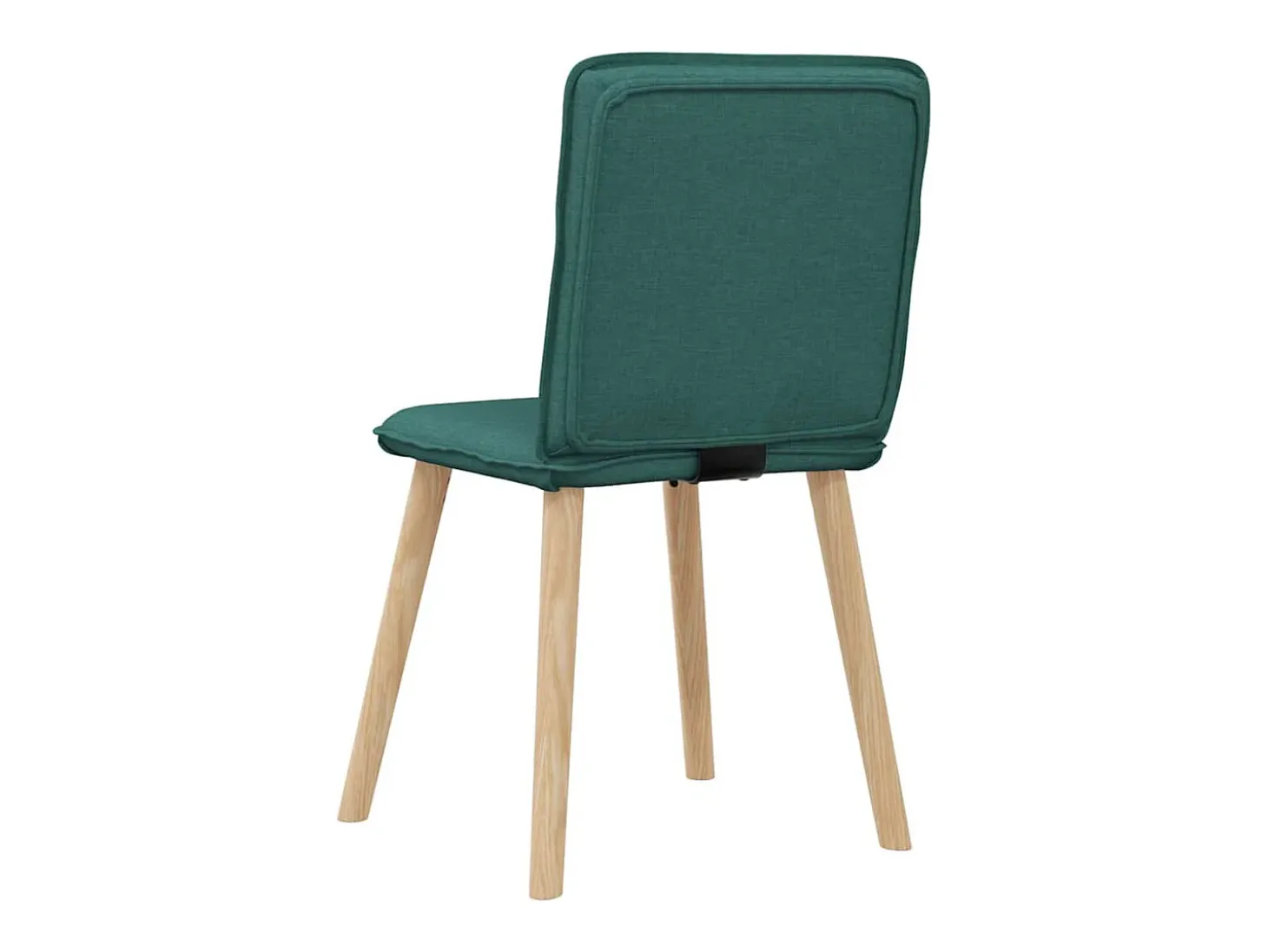 Sillas de comedor 6 unidades tela verde oscuro