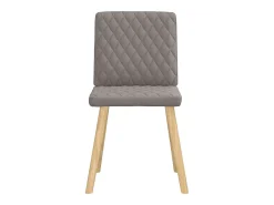 Sillas de comedor 4 unidades tela taupe