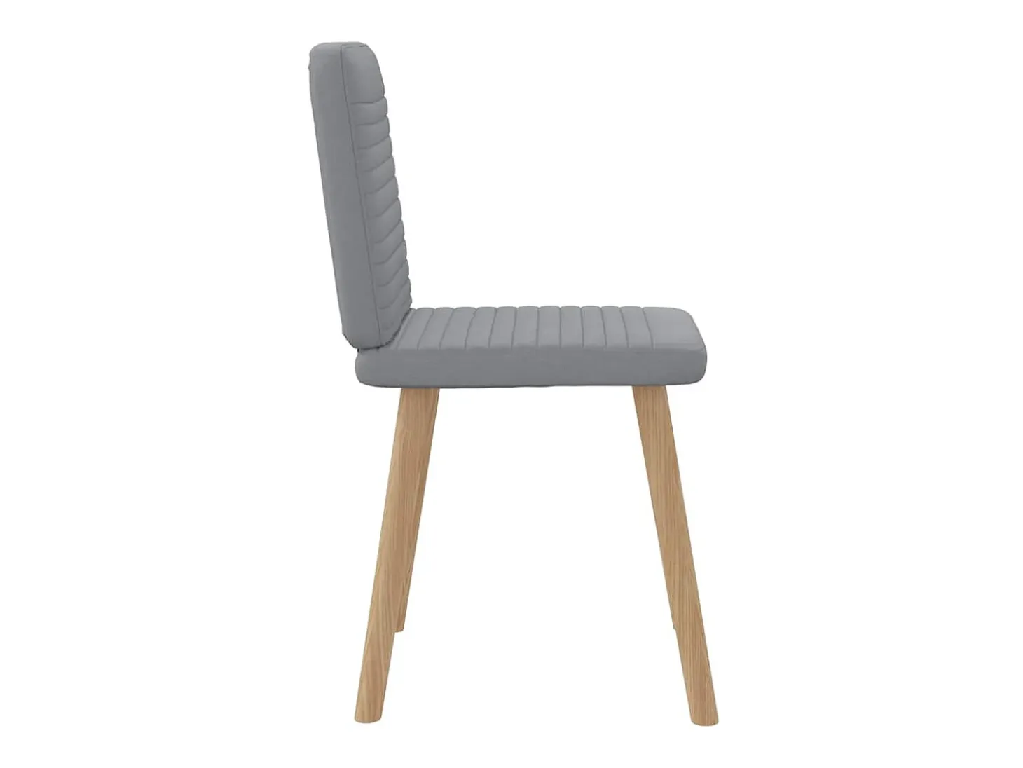 Sillas de comedor 6 unidades de tela gris claro