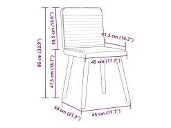 Sillas de comedor 6 unidades de tela gris claro