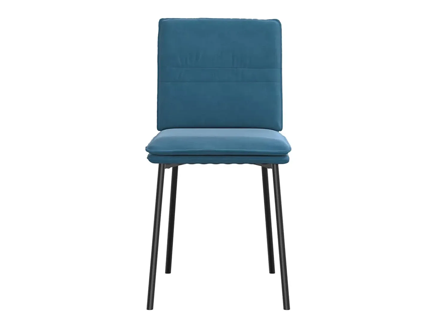 Sillas de comedor 6 unidades terciopelo azul