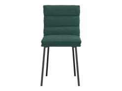 Sillas de comedor 2 unidades terciopelo verde oscuro