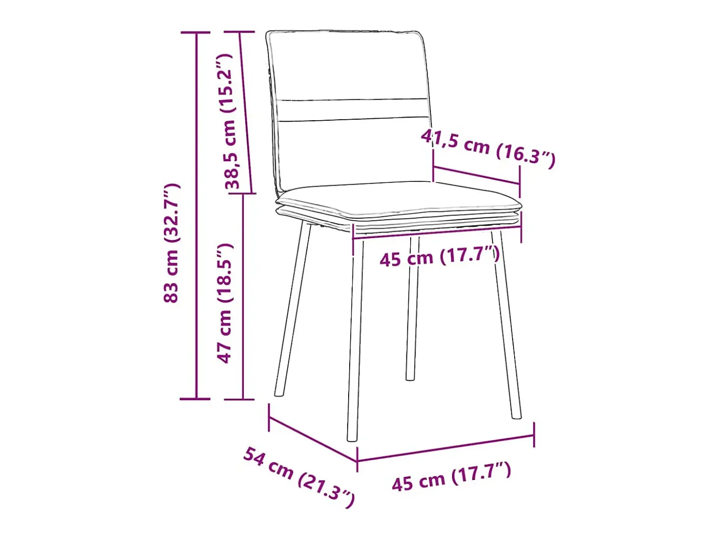 Sillas de comedor 2 unidades terciopelo crema