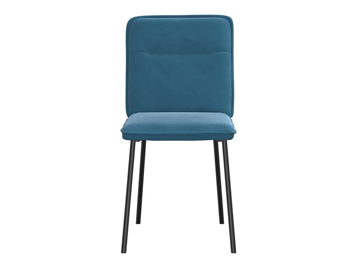 Sillas de comedor 6 unidades terciopelo azul