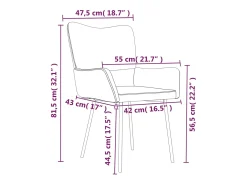 Sillas de comedor 2 unidades terciopelo gris oscuro