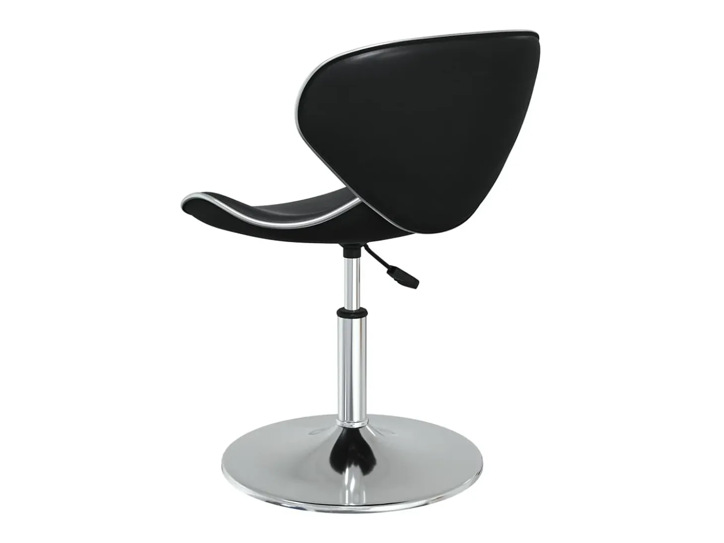 Sillas de comedor 2 unidades cuero sintético negro