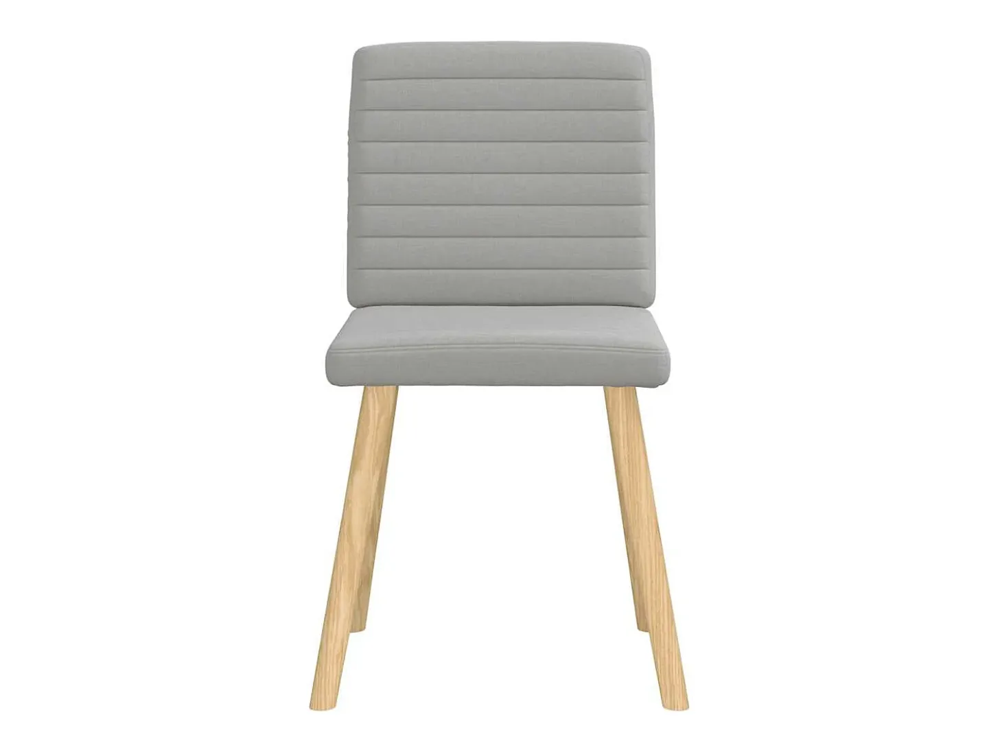 Sillas de comedor 4 unidades tela gris nube