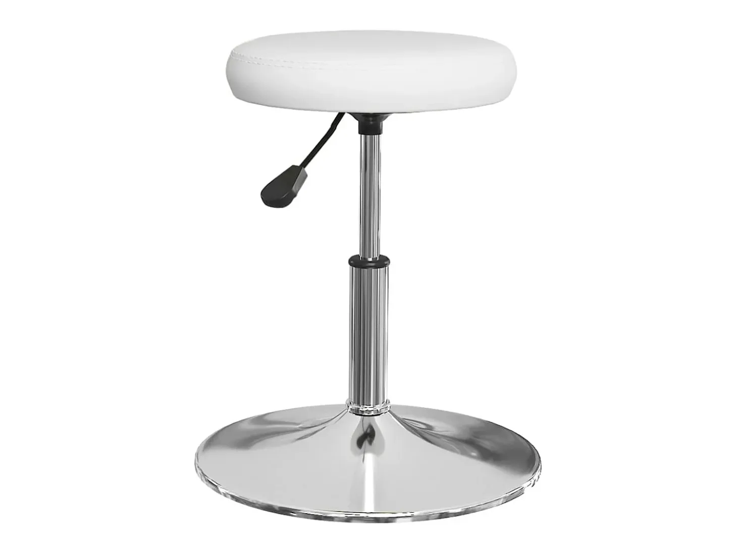 Sillas de comedor 4 unidades cuero sintético blanco