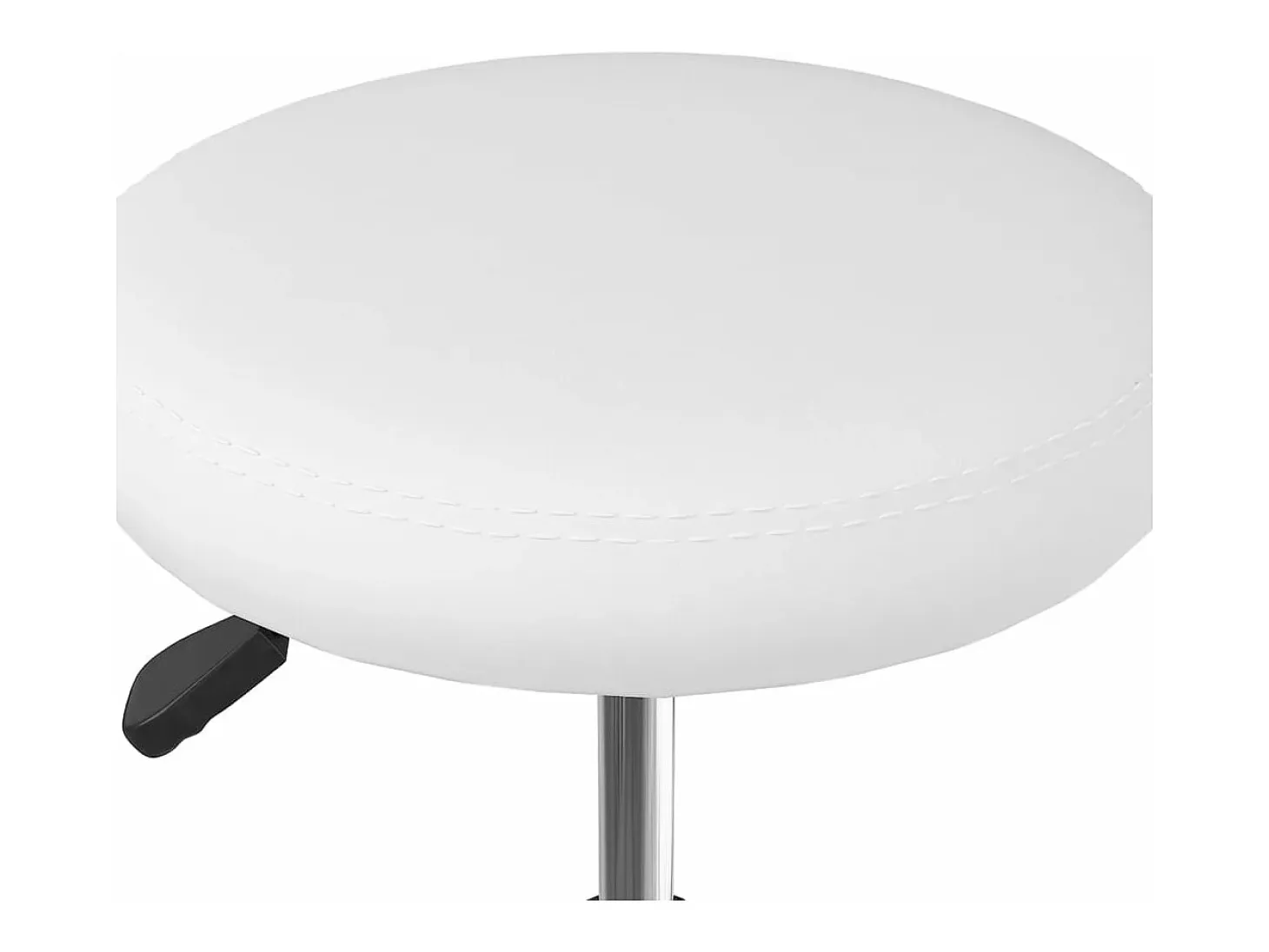 Sillas de comedor 4 unidades cuero sintético blanco