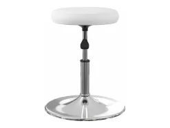 Sillas de comedor 4 unidades cuero sintético blanco