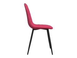 Sillas de comedor 4 unidades terciopelo rojo tinto